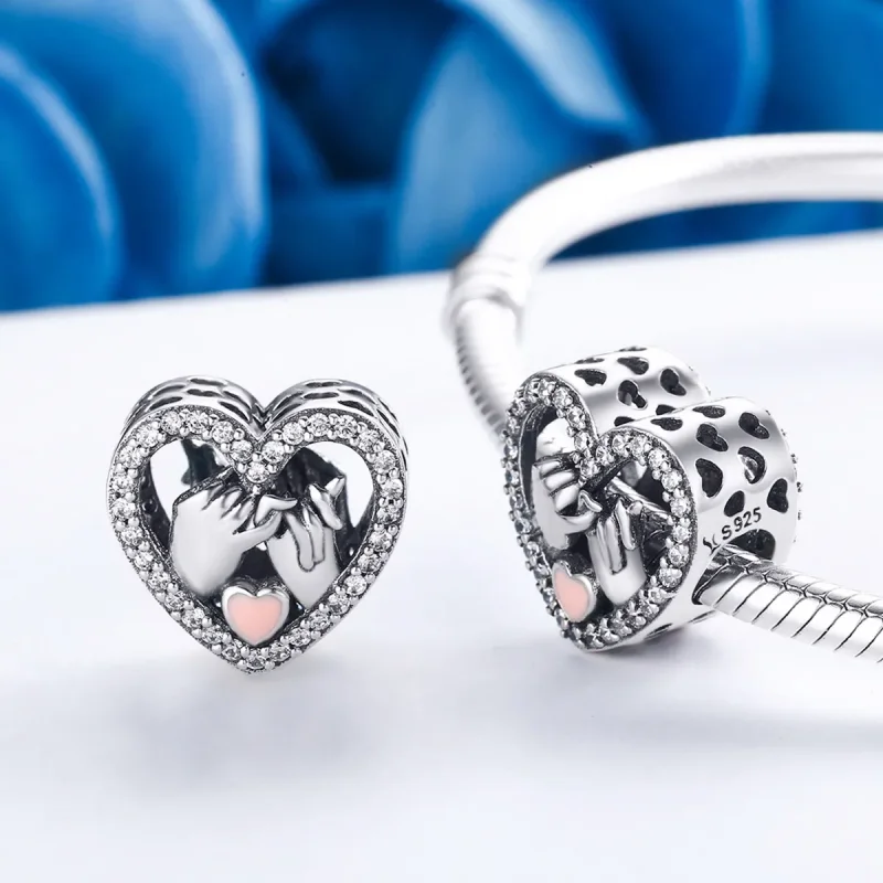 (zdjęcie do) Charms Typu Pandora Nasza Pinky Obietnica na zawsze - SCC167 - Wyświetl 5