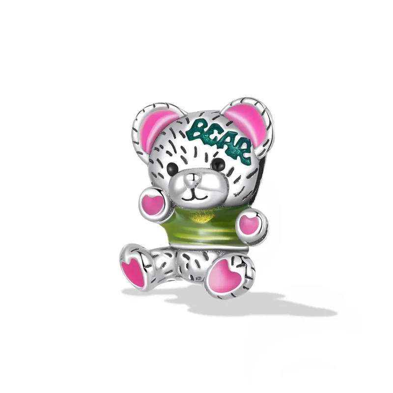 (zdjęcie do) Charms Typu Pandora Neonowa lalka miś - SCC2231 - Wyświetl 2