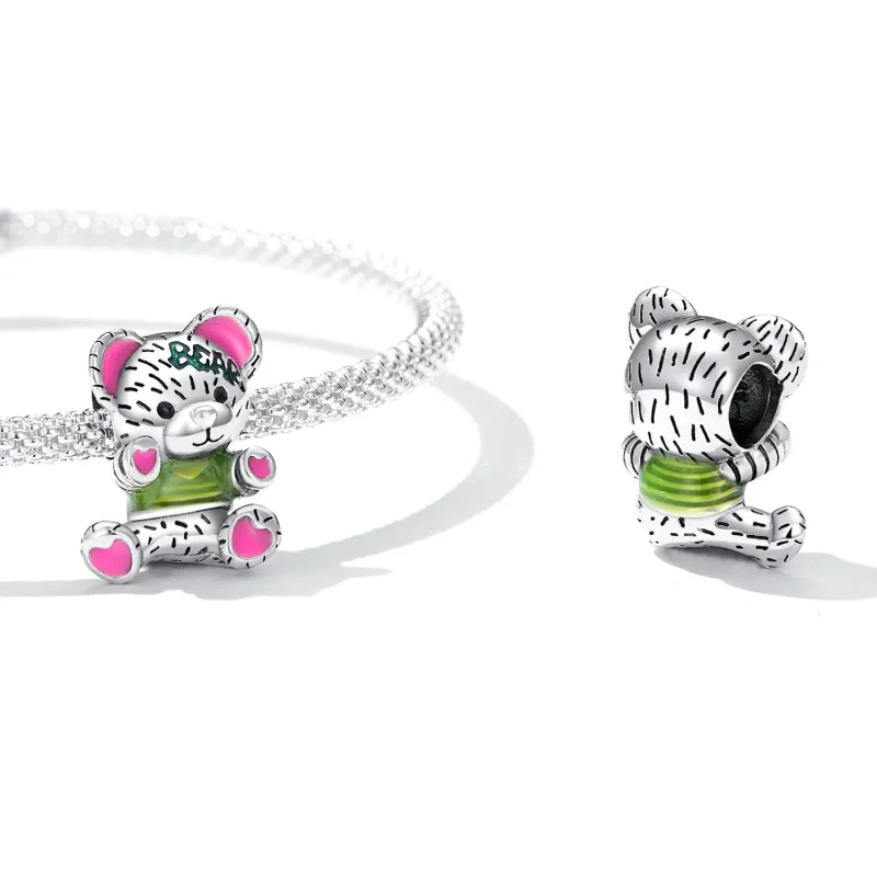 (zdjęcie do) Charms Typu Pandora Neonowa lalka miś - SCC2231 - Wyświetl 4