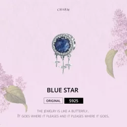 Charms Typu Pandora Niebieska gwiazda - SCC1432