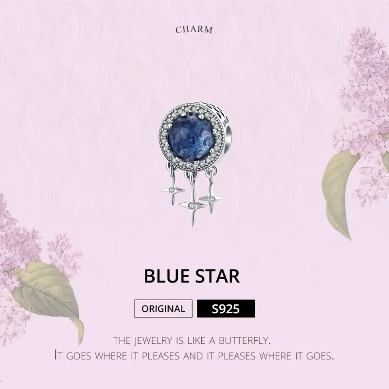 (zdjęcie do) Charms Typu Pandora Niebieska gwiazda - SCC1432 - Wyświetl 6