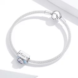 Charms Typu Pandora Niebieska kamera - BSC264