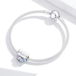 Charms Typu Pandora Niebieska kamera - BSC264