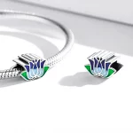 Charms Typu Pandora niebieski lotos - SCC2020