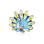 Charms Typu Pandora niebieski paw - SCC1644