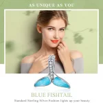 Charms Typu Pandora Niebieski rybi ogon - SCC1067