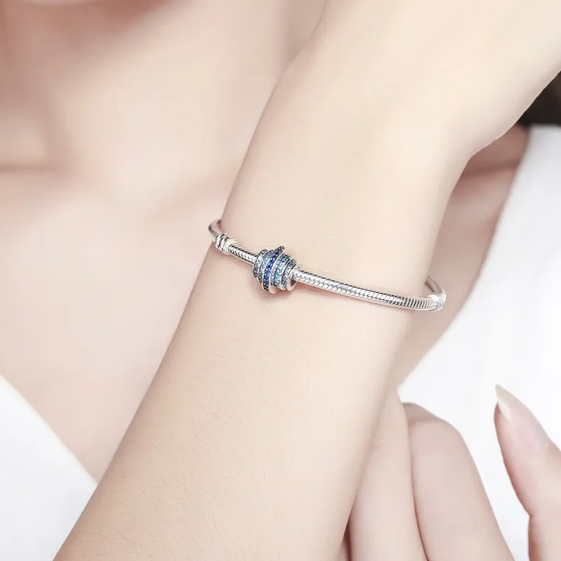 (zdjęcie do) Charms Typu Pandora Niebieski rytm - SCC129 - Wyświetl 2