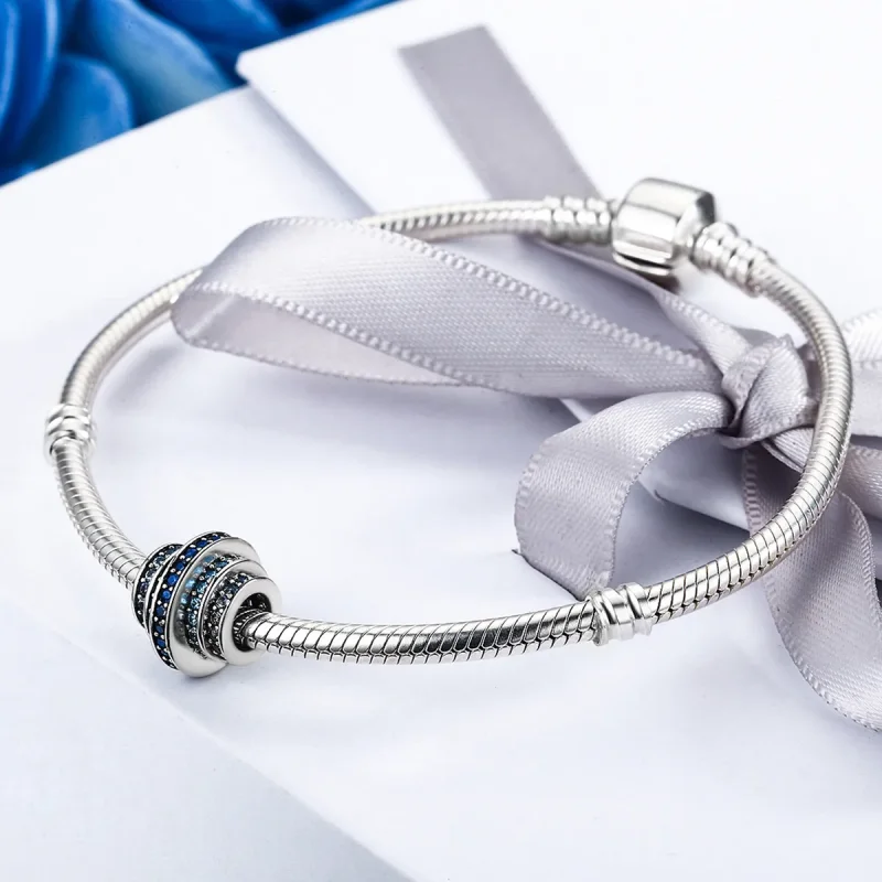 (zdjęcie do) Charms Typu Pandora Niebieski rytm - SCC129 - Wyświetl 4