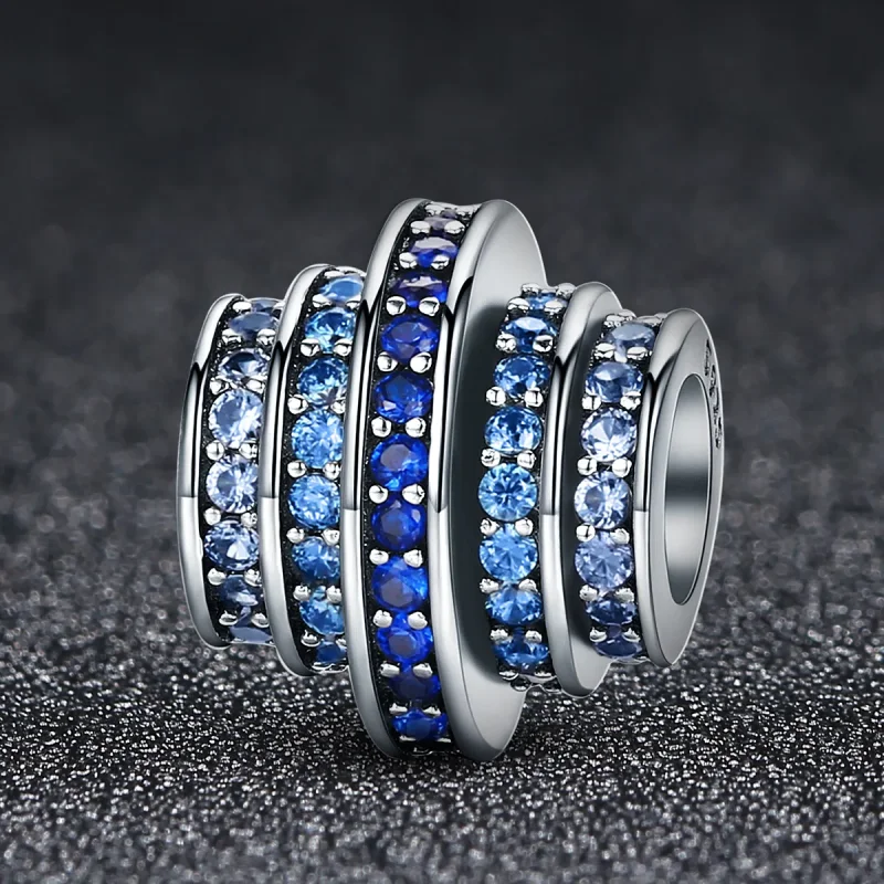 (zdjęcie do) Charms Typu Pandora Niebieski rytm - SCC129 - Wyświetl 6