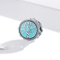 Charms Typu Pandora Niebieskie Drzewo Życia - BSC503