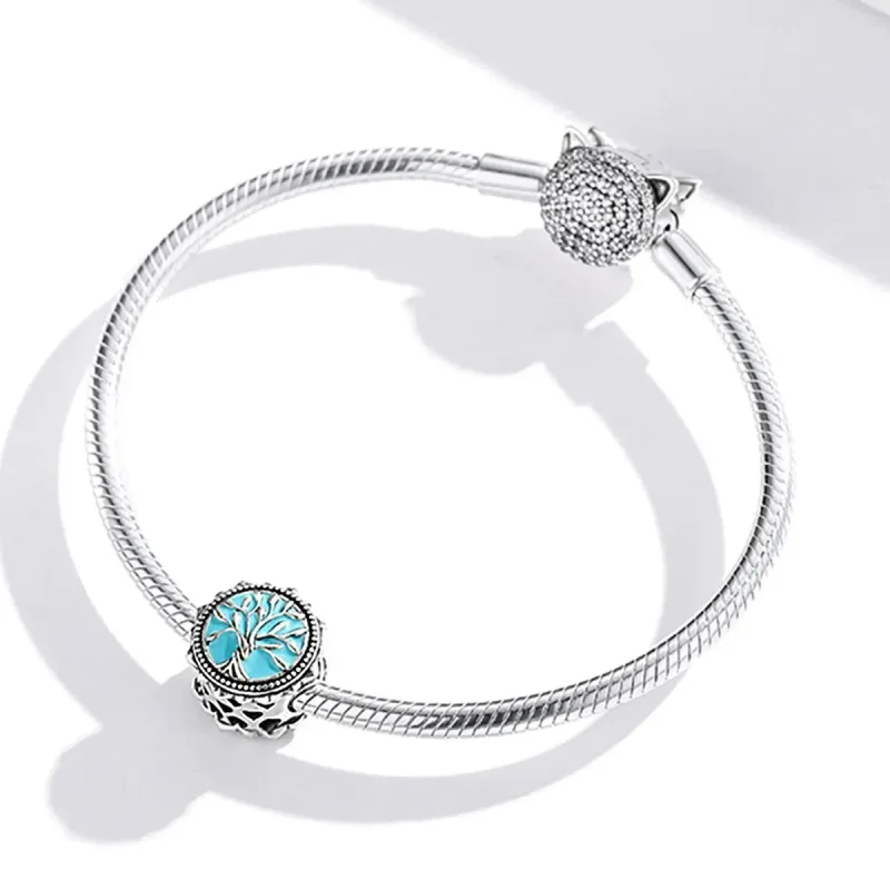 (zdjęcie do) Charms Typu Pandora Niebieskie Drzewo Życia - BSC503 - Wyświetl 3