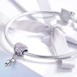 Charms Typu Pandora Niedźwiedź i balon - SCC1054