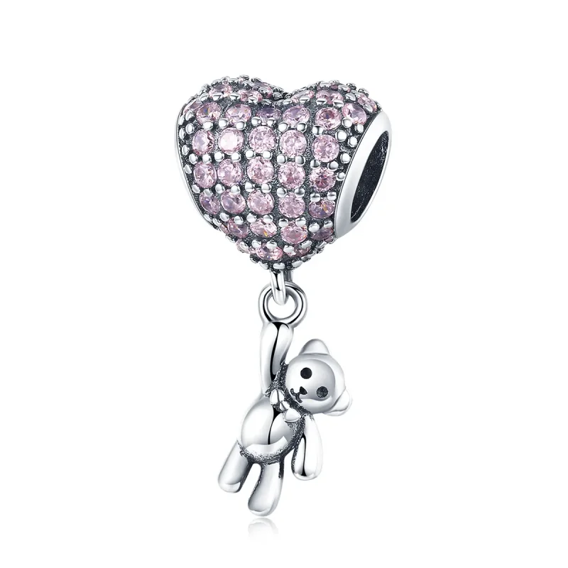 (zdjęcie do) Charms Typu Pandora Niedźwiedź i balon - SCC1054