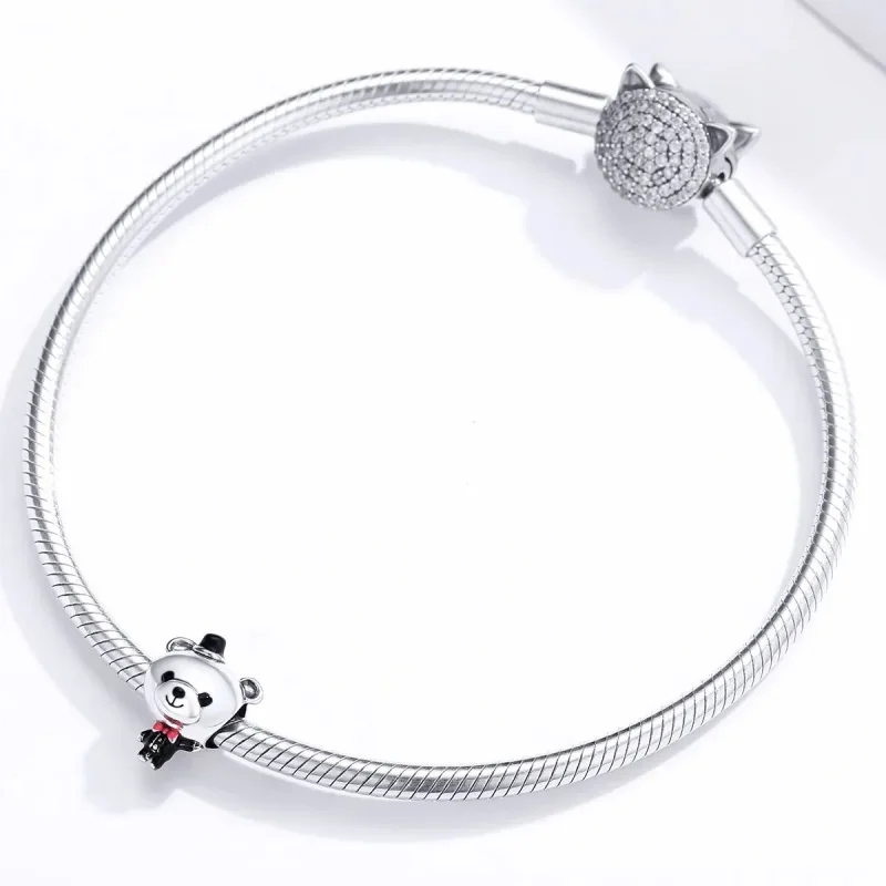 (zdjęcie do) Charms Typu Pandora Niedźwiedź pana młodego - SCC1473 - Wyświetl 3