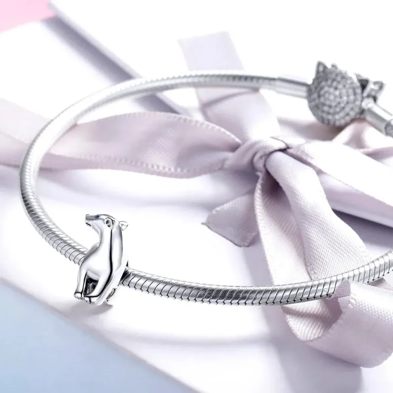 (zdjęcie do) Charms Typu Pandora Niedźwiedź polarny - BSC058 - Wyświetl 3
