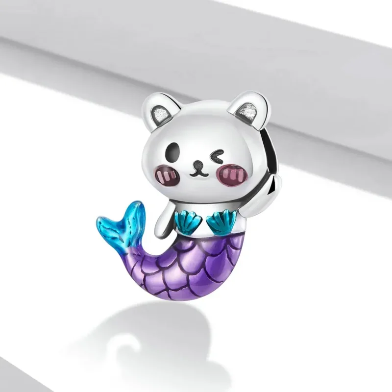 (zdjęcie do) Charms Typu Pandora Niedźwiedź Rybi Ogon - SCC2132 - Wyświetl 2