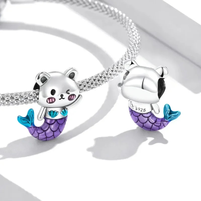(zdjęcie do) Charms Typu Pandora Niedźwiedź Rybi Ogon - SCC2132 - Wyświetl 4