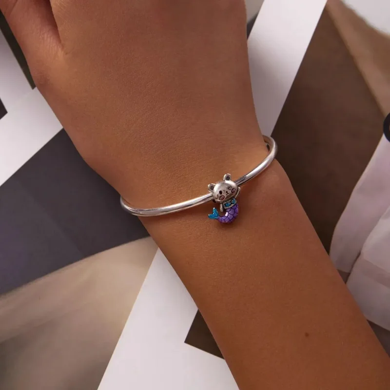 (zdjęcie do) Charms Typu Pandora Niedźwiedź Rybi Ogon - SCC2132 - Wyświetl 5
