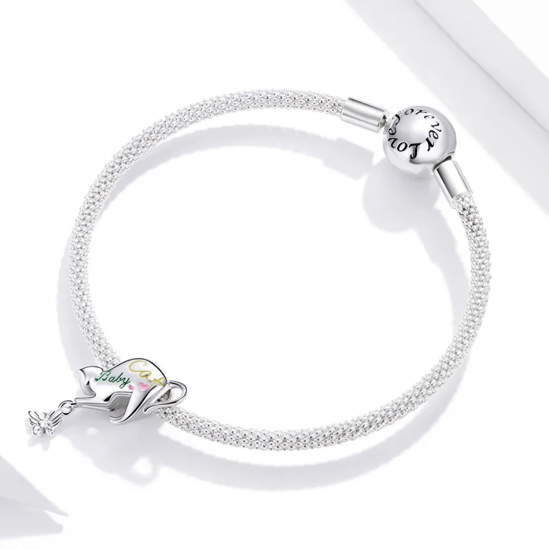 (zdjęcie do) Charms Typu Pandora Niegrzeczny kot - SCC1678 - Wyświetl 3