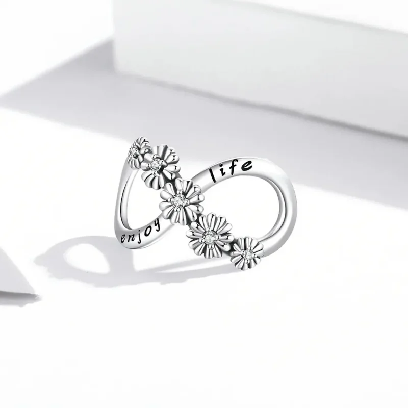 (zdjęcie do) Charms Typu Pandora Nieskończone kwiaty - SCC2099 - Wyświetl 2