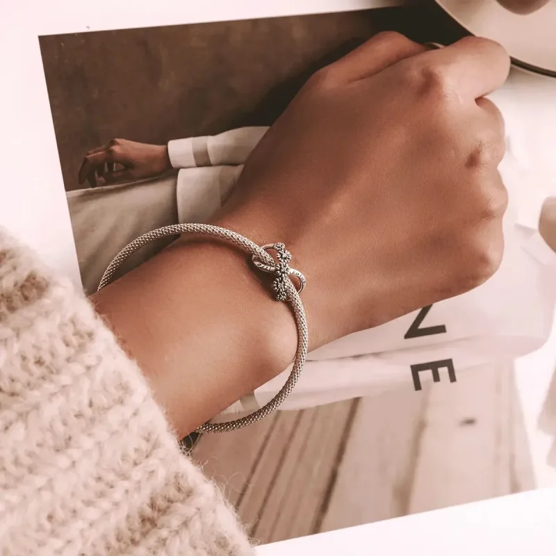 (zdjęcie do) Charms Typu Pandora Nieskończone kwiaty - SCC2099 - Wyświetl 5