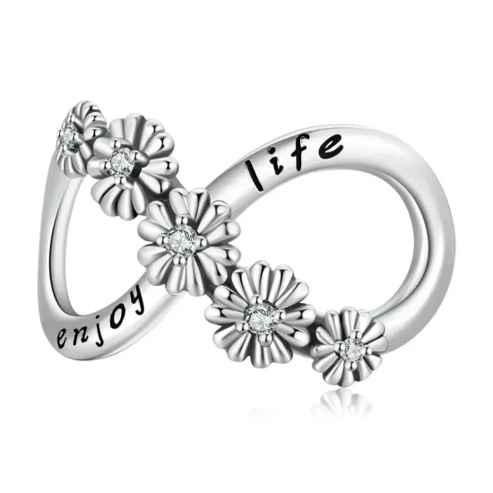 (zdjęcie do) Charms Typu Pandora Nieskończone kwiaty - SCC2099