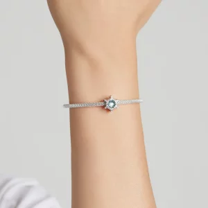 Charms Typu Pandora Śnieżynka Kamienia Księżycowego - BSC512
