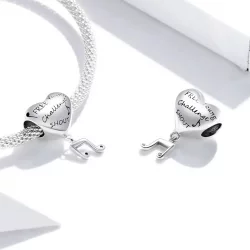Charms Typu Pandora Notatka miłosna - SCC1631
