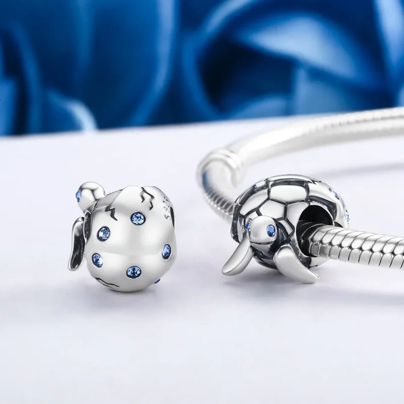 (zdjęcie do) Charms Typu Pandora Noworodek Żółw - SCC192 - Wyświetl 5