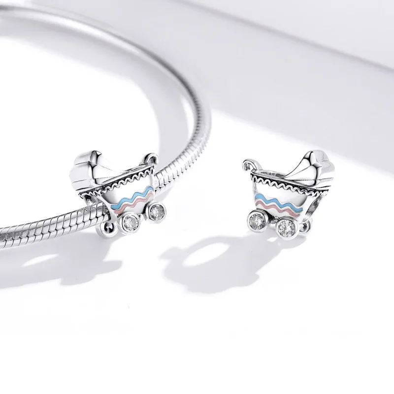 (zdjęcie do) Charms Typu Pandora Nowy wózek dziecięcy - SCC1539 - Wyświetl 2