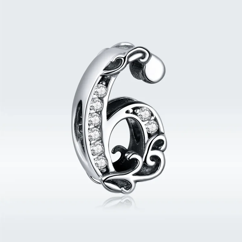 (zdjęcie do) Charms Typu Pandora Numer 6 - SCC1418-6 - Wyświetl 5