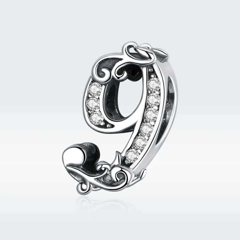 (zdjęcie do) Charms Typu Pandora Numer 9 - SCC1418-9 - Wyświetl 5