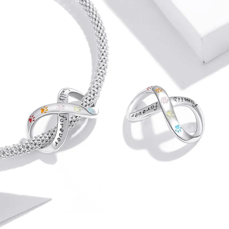 (zdjęcie do) Charms Typu Pandora Odcisk łapy miłości - SCC1849 - Wyświetl 4