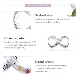 Charms Typu Pandora Odcisk łapy miłości - SCC1849