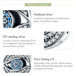 Charms Typu Pandora Oko strażnika - SCC565