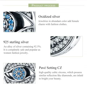 Charms Typu Pandora Oko strażnika - SCC565