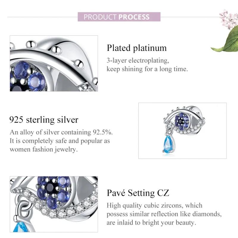 (zdjęcie do) Charms Typu Pandora Oko tajemnicy - SCC1775 - Wyświetl 8