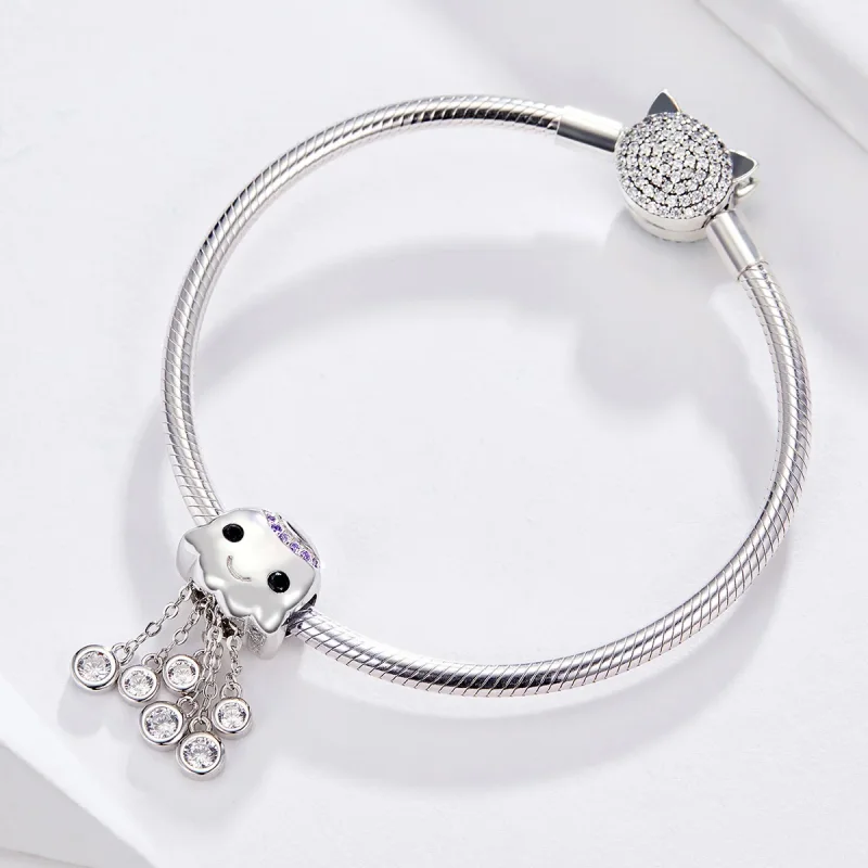 (zdjęcie do) Charms Typu Pandora Ośmiornica - BSC081 - Wyświetl 4