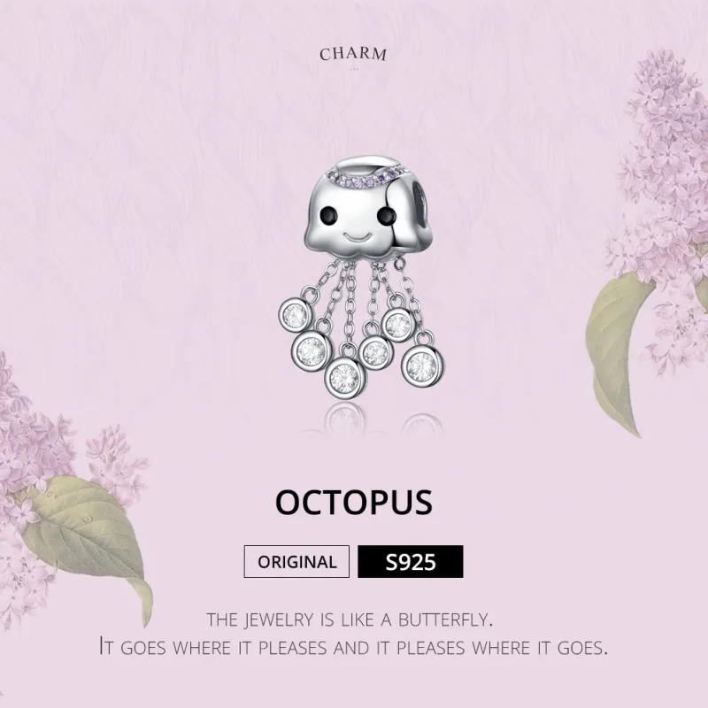 (zdjęcie do) Charms Typu Pandora Ośmiornica - BSC081 - Wyświetl 5