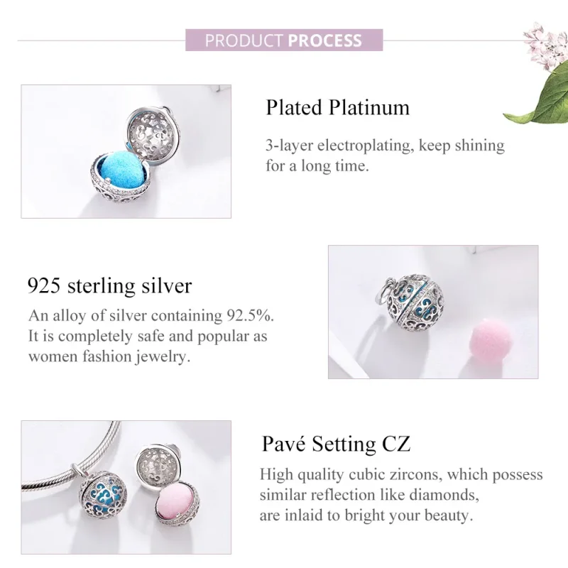 (zdjęcie do) Charms Typu Pandora Pachnąca Kula - SCC1198 - Wyświetl 4