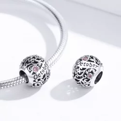 Charms Typu Pandora Październik Birthstone - SCC1385-10