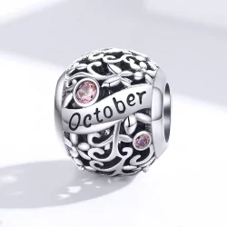 Charms Typu Pandora Październik Birthstone - SCC1385-10