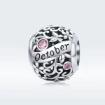 Charms Typu Pandora Październik Birthstone - SCC1385-10