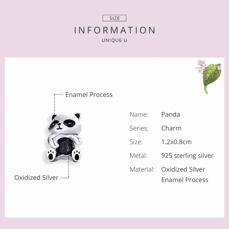 (zdjęcie do) Charms Typu Pandora Panda - SCC1175 - Wyświetl 3