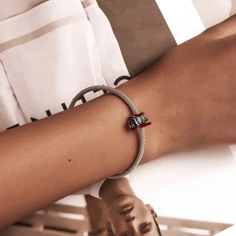(zdjęcie do) Charms Typu Pandora Panda z tygrysim kapeluszem - SCC2105 - Wyświetl 5