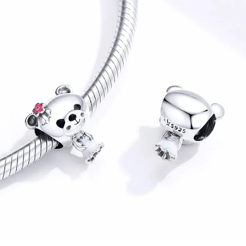 (zdjęcie do) Charms Typu Pandora panna młoda niedźwiedź - SCC1474 - Wyświetl 4