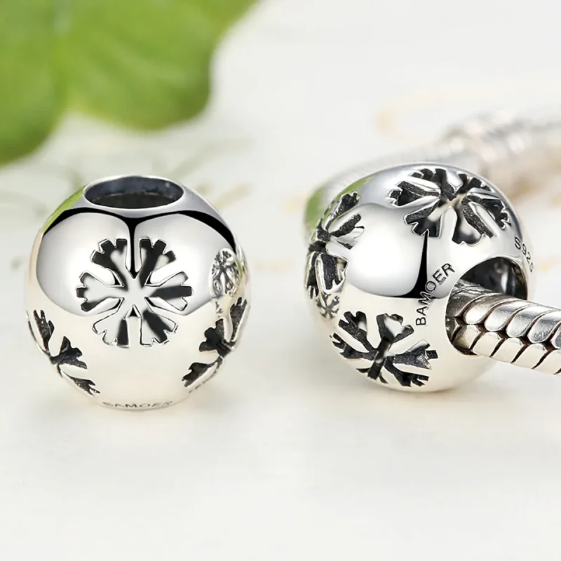 (zdjęcie do) Charms Typu Pandora Płatek śniegu - SCC070 - Wyświetl 2