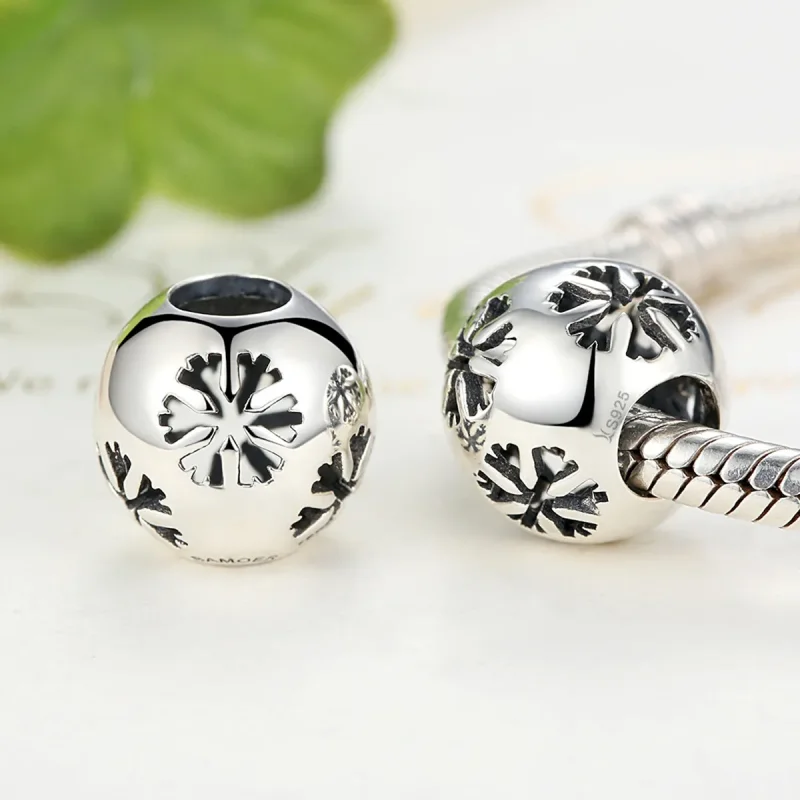(zdjęcie do) Charms Typu Pandora Płatek śniegu - SCC070 - Wyświetl 4