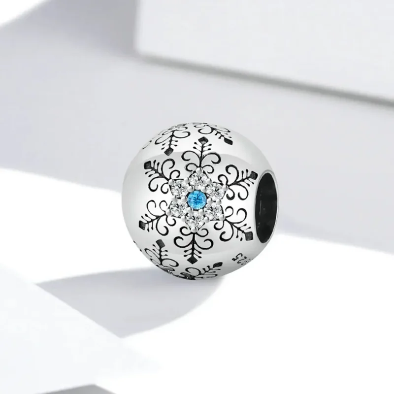 (zdjęcie do) Charms Typu Pandora Płatki śniegu - BSC513 - Wyświetl 2