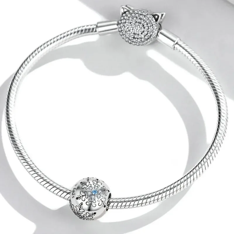 (zdjęcie do) Charms Typu Pandora Płatki śniegu - BSC513 - Wyświetl 3